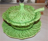 Lettuce leaf soup tureen