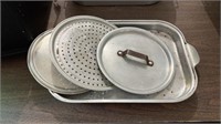 Metal baking pan, lids, and more