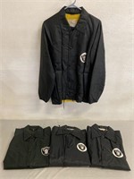 4 Vintage Oakland Raiders Jackets Size Medium