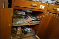 CONTENTS OF CABINET, MISC. SAWBLADES