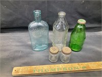 Vintage bottles and shakers