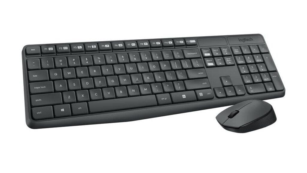 Logitech MK235 Wireless Keyboard for Windows, USB