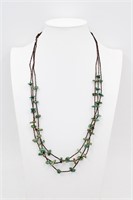 Navajo Turquoise & Heishi 3-Strand Necklace
