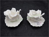 Lenwile China Ardalt Two Candlestick Holders
