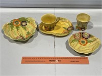 Assorted CARLTON WARE Cups & Dishes 
Unusual