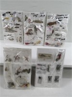 APPROX. 40 VINTAGE SMALL LURES &  SPINNERS: