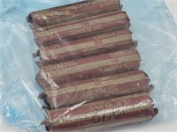 6 rolls 1942 Wheat Pennies