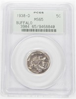 1938-D BUFFALO NICKEL - PCGS MS65 - OGH