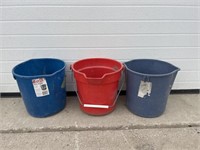 3 pails