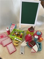 Wooden food doll accessories