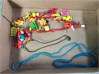 Vintage plastic necklace and other necklaces