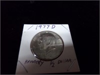 1977D Kennedy 1/2 dollar