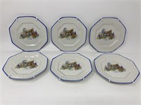 L & Sons Hanley England Farm Plates