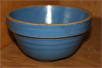 Antique Blue Crock Mixing Bowl