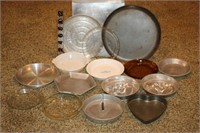 Lot of Molds and Baking Pans