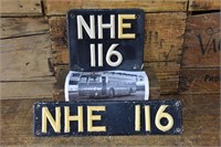 2x NHE 116 Bus Plate - Jan 1958.