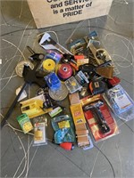 Box Lot Assorted Tools & Other Items