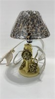 Leopard Print Themed Lamp/10 Inches
