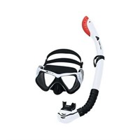 Ozark Dominator Pro Adult Snorkel Mask White