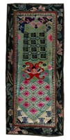 Antique Chinese Silk Embroidered Robe Sleeve Panel