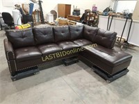 2 - Piece Leather Sofa Sectional
