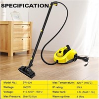 TVD Steam Cleaner, Heavy Duty Canister Steamer