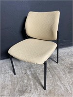 Beige upholstered side chair