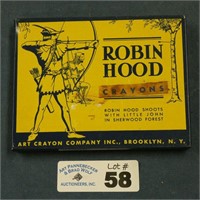 Robin Hood Crayons Tin