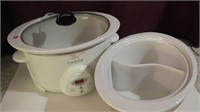 Crock Pot with two inserts:  one full size, other