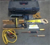 Toolbox and saws