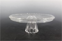 Mikasa Crystal Cake Plate 12 in