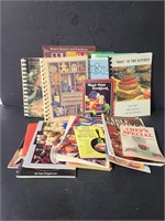 Collection of vintage cook books