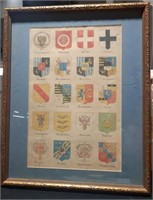 Vintage Original Coat Of Arms Artwork,Art2D