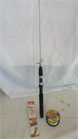 Collapsible Fishing Pole, Hooks & String