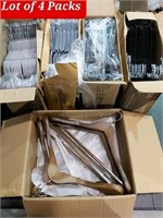 Lot of 4 Packs, Coat Hangers, Various Kinds, 210 H
