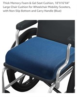 NEW Memory Foam & Gel Seat Cushion w/ Non-Slip