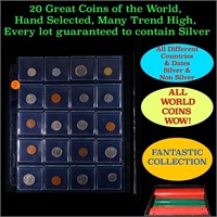 20 Great Coins of the World, hand selected, many t