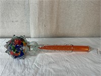 Murano Art Glass Multicolor Mace Scepter