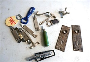 Bottle Openers, Corkscrews, Door Plates, Etc