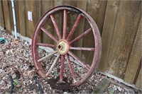 Antique Wagon Wheel 35" Round