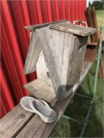 Needs Love & Nails / Large Wooden Birdhouse