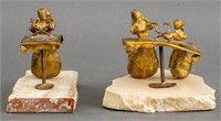 Gary Rosenthal Judaica Mixed Metal Sculptures, 2