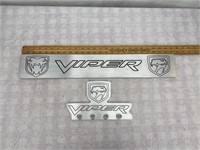 Dodge Viper Aluminum Keychain Rack & Plaque