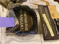 Large 8" blue black Survival Strap Bracelet