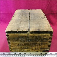 Remington Co. Spool Wire Wooden Crate