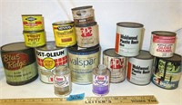 Box of: Paints, Stains, Resins, Fillers