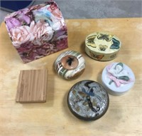 Collection of Decorative Trinket Boxes