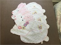 Four Linen Easter Bunny Placemats