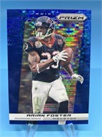 Arian Foster 2013 Prizm Blue Pulsar