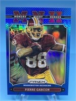 Pierre Garcon Monday Night Heroes Blue Prizm 2013